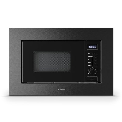 KLARSTEIN  verosteel four micro-ondes encastrable 60 cm avec gril 800 w micro-ondes 700 w noir