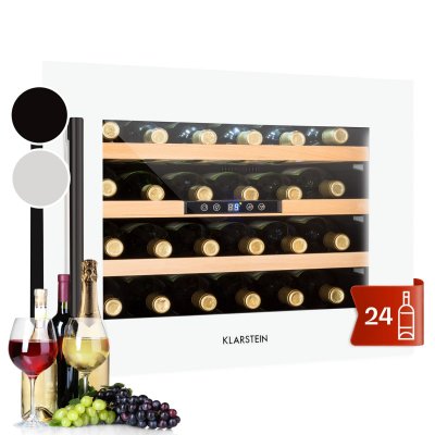 KLARSTEIN  vinsider 24 built-in uno cave &agrave; vin de service encastrable 24 bouteilles 57 litres blanc 