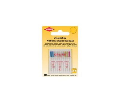 KLEIBER  Lot de 10 aiguilles pour machine &agrave; coudre Argent&eacute;/bleu/jaune