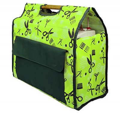 KLEIBER  Sac de Machine &agrave; Coudre, Polyester, Kiwi/Grau, 43 x 41 x 21 cm