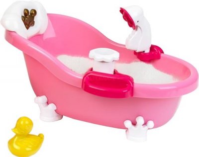 KLEIN  Baignoire Princesse Coralie avec son et lumi&egrave;re 46 cm rose