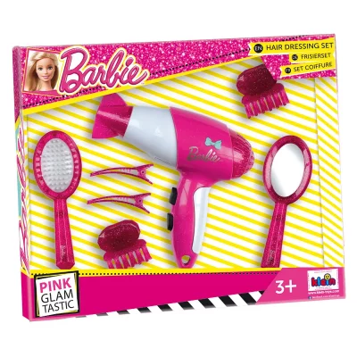 KLEIN  set de coiffure avec s&egrave;che-cheveux et accessoires 7 pi&egrave;ces rose