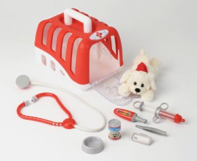 KLEIN  Set v&eacute;t&eacute;rinaire avec chien en peluche