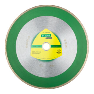 KLINGSPOR  - Disque &agrave; tron&ccedil;onner diamant pour coupe humide dt 600 f Supra 250x1 9x30 0 mm