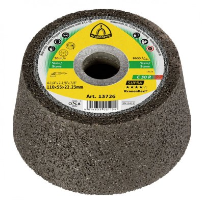 KLINGSPOR  pon&ccedil;age Pots C 30&nbsp;R, 110&nbsp;x 55&nbsp;x 22,23&nbsp;mm, lot de 6, forme gek, 13726