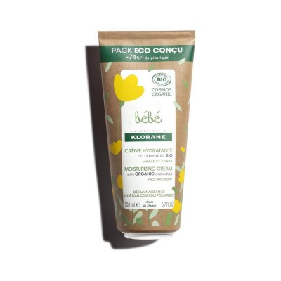 KLORANE  B&eacute;b&eacute; Cr&egrave;me Hydratante Calendula Bio 200 ml - Tube 200 ml