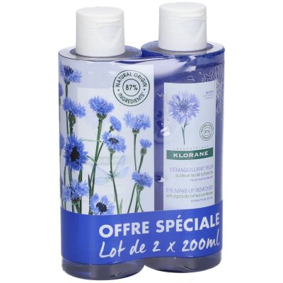 KLORANE  Bleuet Bleuet D&eacute;maquillant Yeux duo 2 x 200 ml