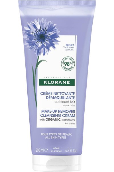 KLORANE  - Bleuet Cr&egrave;me Nettoyante d&eacute;maquillante nettoyante 200 ml