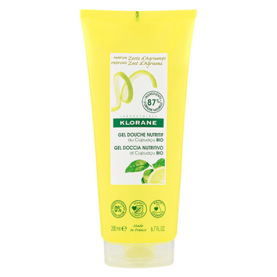 KLORANE  Gel douche Nutritif Parfum Zeste d'Agrumes 200ml