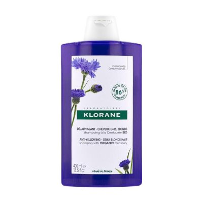 KLORANE  -  - Centaur&eacute;e Shampoing d&eacute;jaunis sant &agrave; la BIO 400 ml