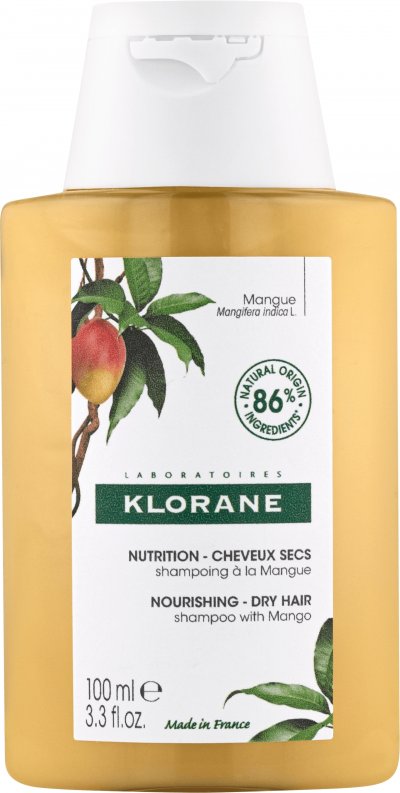 KLORANE  Shampoing Nutrition &agrave; la Mangue Pour Cheveux Secs 100ml 