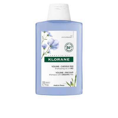 KLORANE  Shampoing Volume aux Fibres de Lin pour Cheveux Fins 200ml