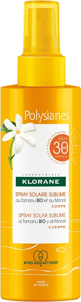 KLORANE  Spray solaire sublime SPF 30 au Tamanu BIO 200ml 
