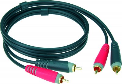 KLOTZ  c&acirc;ble bretelle rca noir 6m 