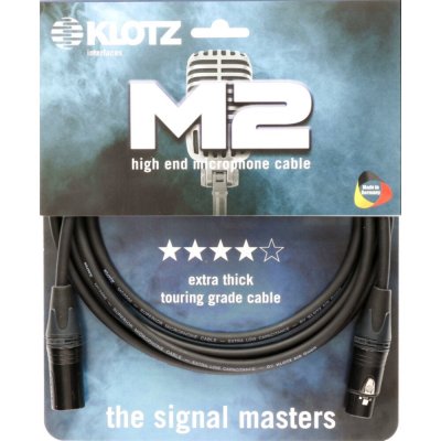 KLOTZ  C&acirc;ble M2 Pro XLR m&acirc;le/femelle Neutrik, 20m C&acirc;ble Micro