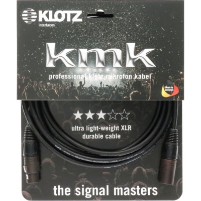 KLOTZ  C&acirc;ble micro KMK XLR 20 m M1FM1K2000, Neutrik - C&acirc;ble micro