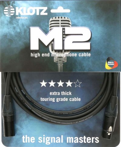 KLOTZ  M2fm1-1500 C&acirc;ble Microphone Xlr M&acirc;le - Xlr Femelle 15m