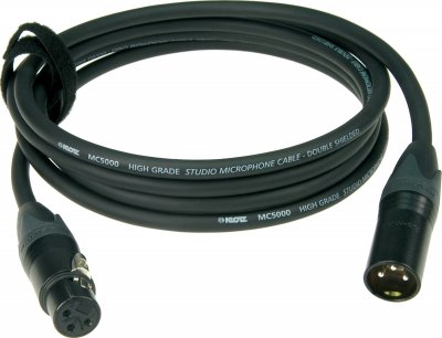 KLOTZ  M5FM &ndash;&nbsp;C&acirc;ble pour Microphone 3 m Noir