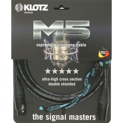 KLOTZ  M5FM &ndash;&nbsp;C&acirc;ble pour Microphone 6 m Noir