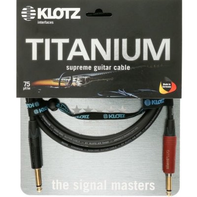 KLOTZ  Titanium Silent TI-0300PSP C&acirc;ble droit 3m