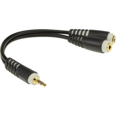 KLOTZ  Y-Cable 3.5mm - Twin Female 3.5mm Compact Headphone Distributor