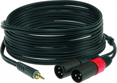 GENERIQUE Klotz Y-c&acirc;ble Jack 3,5 mm / 2x XLR 1m