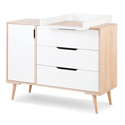 MON MOBILIER DESIGN Klups Commode &agrave; langer LittleSky by Klups Sofie - H&ecirc;tre et Blanc