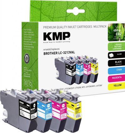 KMP  b101v pack promo bk/c/m/y compatible avec brother lc-3213 DFX-581163