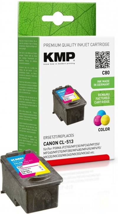 KMP  c80 color compatible avec canon cl-513 DFX-537985
