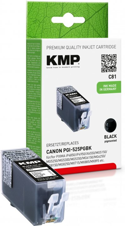 KMP  c81 noir compatible avec pgi-525 pgbk DFX-538174