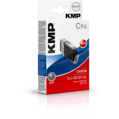 KMP  C94 ink cartridge grey comp. with Canon CLI-551 GY XL