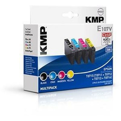 KMP  E107V Multipack BK/C/M/Y kompatibel mit Epson T 071