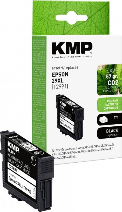 KMP  e218bx 11.3ml 470pages noir cartouche d'encre
