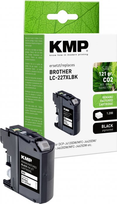 KMP  Encre remplace Brother LC-227XLBK compatible noir B55 1531,4001