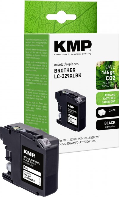 KMP  Encre remplace Brother LC-229XLBK compatible noir B56 1532,4001