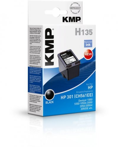 KMP  H135 Tintenpatrone schwarz kompatibel mit HP CH 561 EE