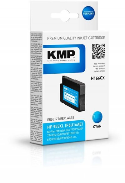 KMP  H166CX Cartouche d'encre Rendement &eacute;lev&eacute; (XL) Cyan