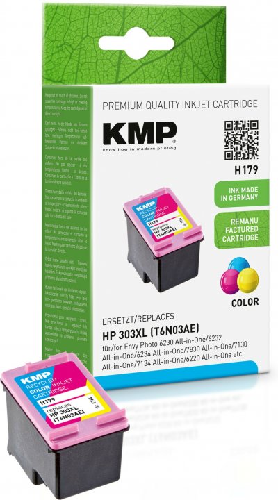 KMP  H179 Cartouche de Toner 1 pi&egrave;ce(s) Compatible Cyan, Magenta, Jaune