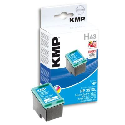 GENERIQUE KMP H43 cartouche d'encre 1 pi&egrave;ce(s) Cyan, Magenta, Jaune