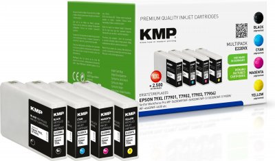KMP  Ink set remplace Epson 79XL, T7901, T7902, T7903, T7904 compatible