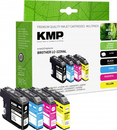 KMP  - Patrone Brother LC-223VAL Multip. 4x550 s. B62VX (1529,4005)