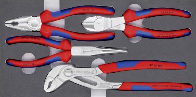KNIPEX  00 20 01 V17 Jeu de pinces &laquo; Basic Chrom &raquo;