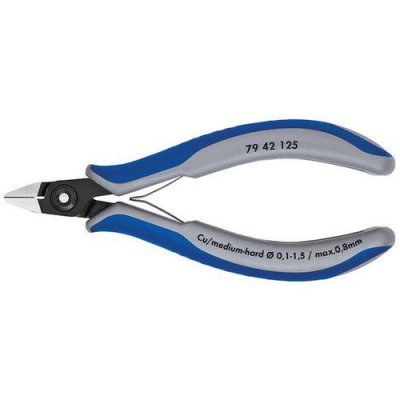 KNIPEX  79 42 125 Pince Coupante De C&ocirc;t&eacute; Pour L'&Eacute;lectronique 125 Mm