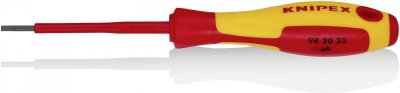 KNIPEX  982025 Flat Blade Insulated Screwdriver Dor&eacute;