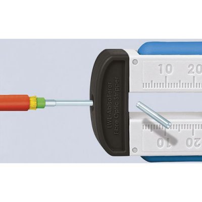 KNIPEX  Abisolierwerkzeug f&uuml;r Glasfaser Kabel 12 85 110 SB