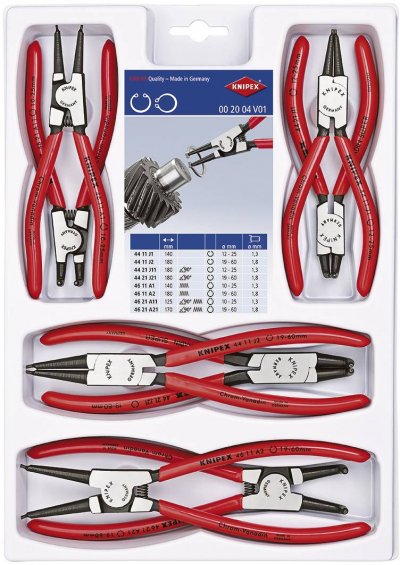 KNIPEX  Jeu de pinces pour circlips 00 20 04 V01