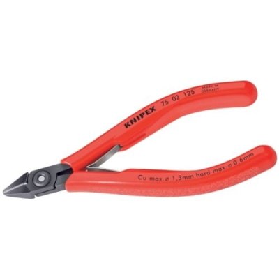 KNIPEX  Kp-7502125 Electronics - Cutter diagonal mince forme 125 mm