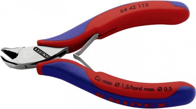 KNIPEX  Pince coupante de devant pour l'&eacute;lectronique 115 mm - 64 42 115