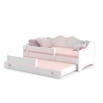 KOBI  Lit Enfant Emma+ gigogne 160cm avec Matelas