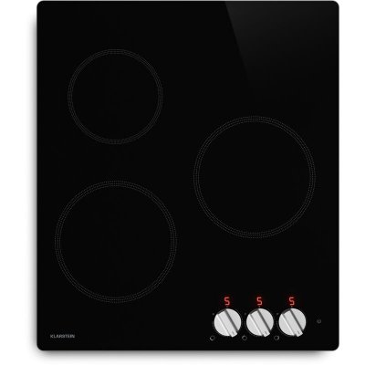 KLARSTEIN Kochheld Plaque &agrave; Induction 3 Feux 5700W Indicateur Chaleur R&eacute;siduelle 45cm Plaque Induction Noir